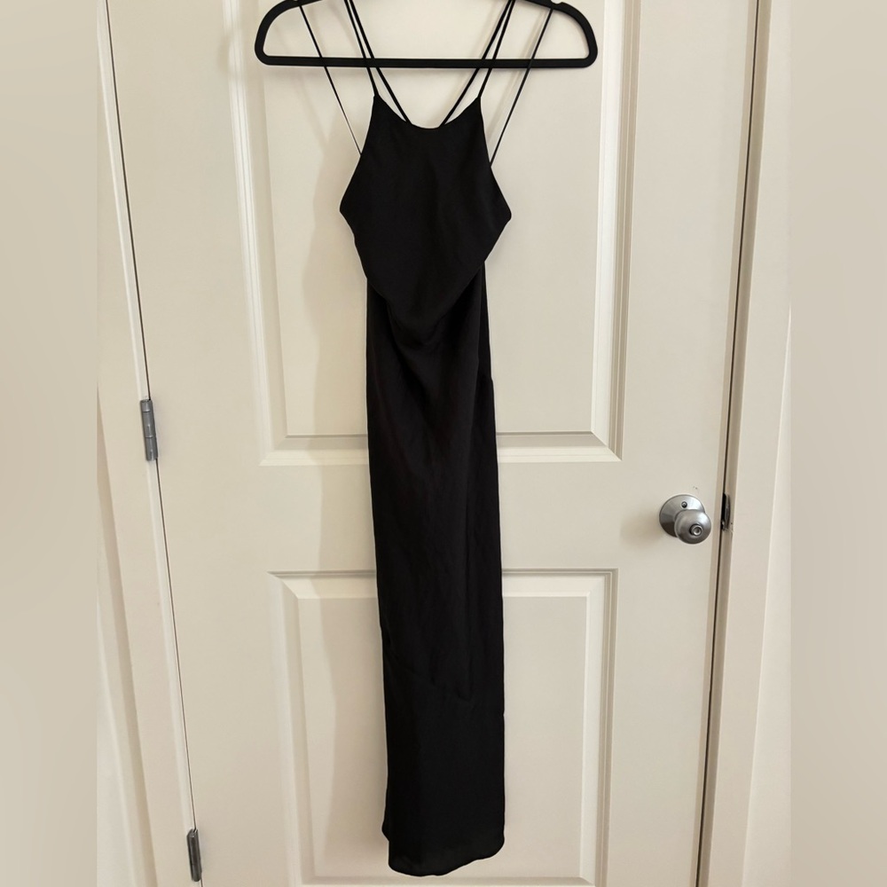 Silence + Noise Black Backless Dress